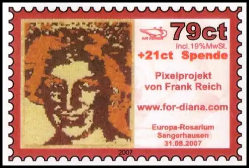 Sangerhäuser Kurier: MiNr. 15, "Lady Diana", Satz, postfrisch