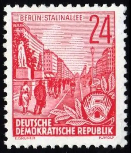 DDR: MiNr. 414 X II, "Fünfjahrplan (II)", geprüft, postfrisch