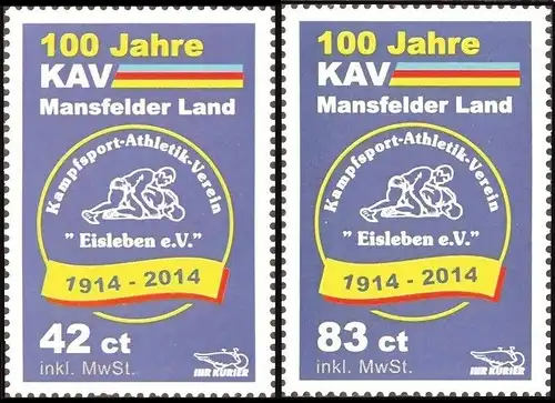 Sangerhäuser Kurier: MiNr. , "100 Jahre KAV" Satz (Bogen), postfrisch