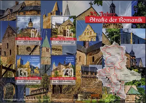 MZZ: Block 27, "Straße der Romanik", Satz (Block), pfr.