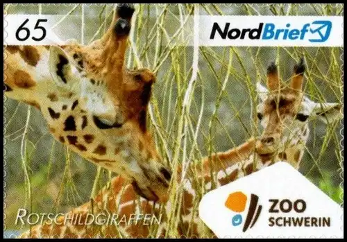 MZV: MiNr. 34 II, "Zoo Schwerin", Wert zu 0,65 EUR, postfrisch