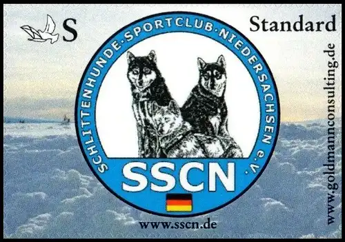 Goldmann: MiNr. 18, "Schlittenhunde-Sportclub Niedersachsen", Satz, pfr.