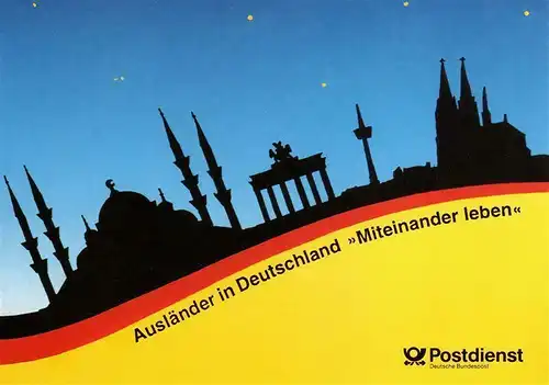 BRD: MiNr. 1725, 20.12.1994, Sonderkarte "Ausländer in Deutschland", ESSt.