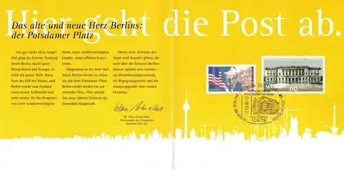 BRD: 02.10.1998, Sonderkarte "Das Neu Berlin - Hier geht die Post ab", SSt.