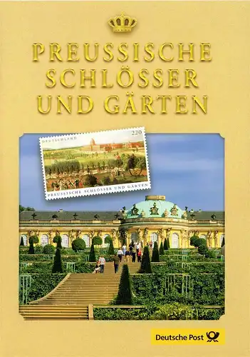 BRD: MiNr. 2476, "Preußische Schlösser und Gärten", Erinnerungsblatt