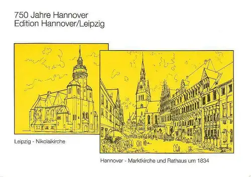 BRD: MiNr. 1491, "750 Jahre Hannover", Klappkarte der OPD