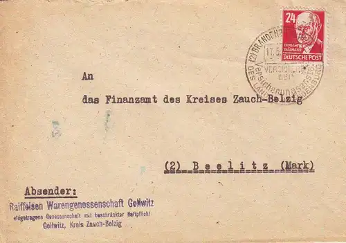 MiNr. 219 a, "Persönlichkeiten aus ...", Ganzstück, echt gelaufen