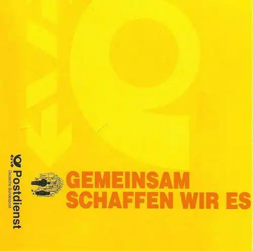 BRD: 20.12.1994, "Gemeinsam schaffen wir es", Klappkarte