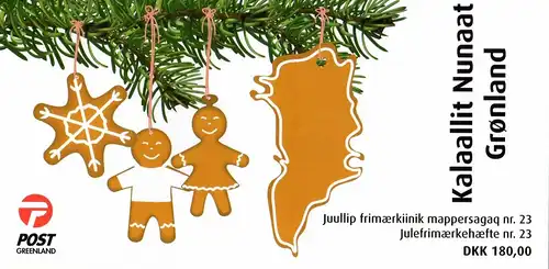 Grönland: MH (MiNr. 809 - 810), "Weihnachten: Lebkuchenfiguren", MH, pfr.