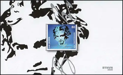 BRD: MiNr. 3513, Bl. 85, "250. Geburtstag von Ludwig van Beethoven", pfr.