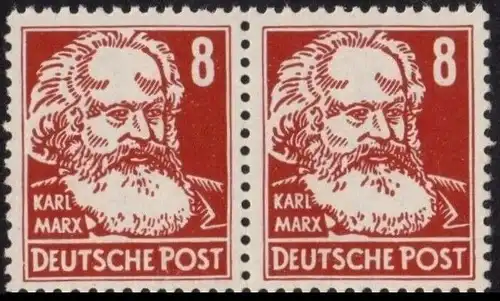 DDR: MiNr. 329 v a X II, "Persönlichkeiten aus ..." Paar, gepr., pfr.