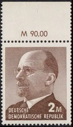 DDR: MiNr. 1482 a, 04.06.1969, "Walter Ulbricht (III)", OR, postfrisch