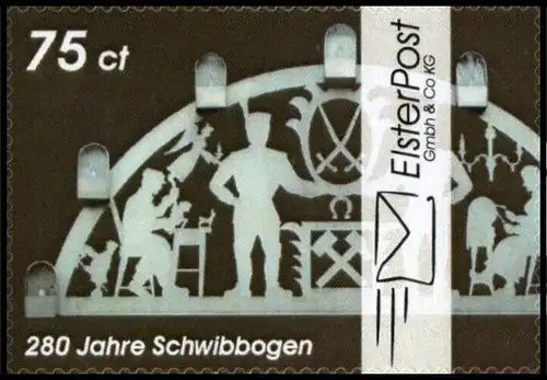 ElsterPost: MiNr. 20, "Weihnachten: 280 Jahre Schwibbogen", Satz, postfisch