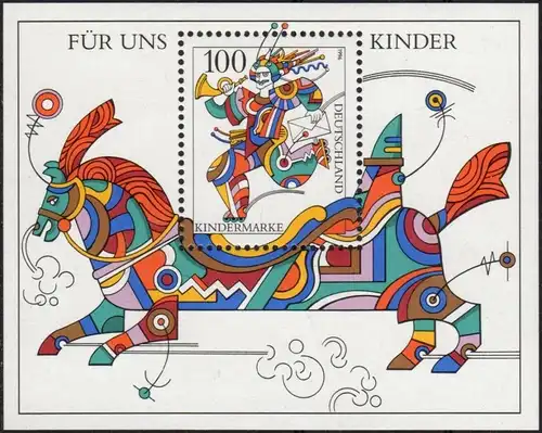 BRD: MiNr. 1853 Bl. 35, "Für uns Kinder", Block, postfrisch