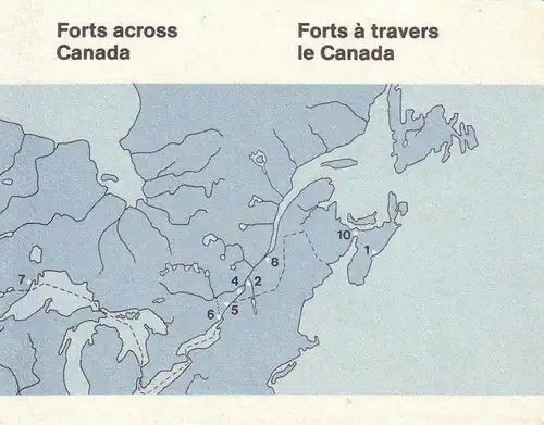 Kanada: MH MiNr. 92 (MiNr. 877 - 886), 30.06.1983, "Kanada-Tag: Forts (I)", Mark