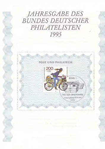 BR Deutschland: 1995, Jahresgabe des BDPh e. V., ohne Zeitschrift "philatelie"