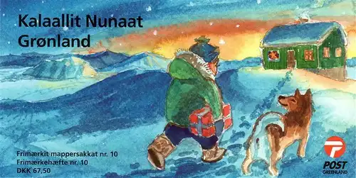 Grönland: MH (MiNr. 452 - 453), "Weihnachten", Markenheftchen, pfr.
