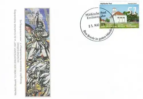 Märkische Post: MiNr. 38, "200 Jahre Neuhardenberg", Satz, Ersttagsbrief