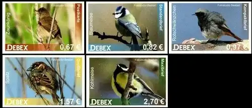 DEBEX: "Vögel", Satz, postfrisch