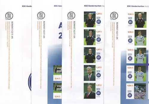 Per Rad: MiNr. 8 - 41, 13.05.2007, "Aufstieg des KSC", Bogen-Satz, postfrisch