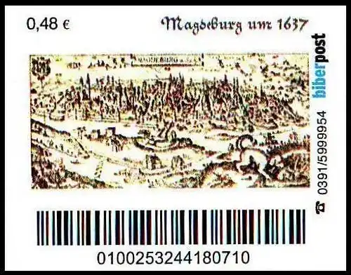 Biberpost: "Magdeburg um 1637", Satz, postfrisch