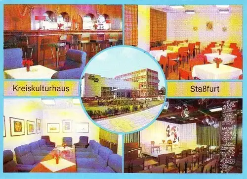 DDR: Ansichtskarte Staßfurt "Kreiskulturhaus" 2, ungebraucht