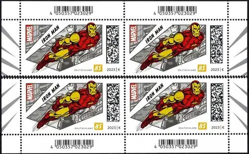 BRD: MiNr. 3784, "Superhelden (III): Iron Man", ER mit Codierung, postfrisch