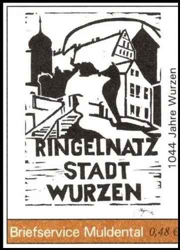 BS Muldetal: MiNr. 18, 27.05.2005, "Ringelnatz-Stadt Wurzen", Satz, postfrisch