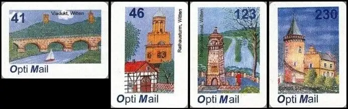 Opti Mail: MiNr. 2 - 5, "Regionale Malerei (I)", Satz, postfrisch