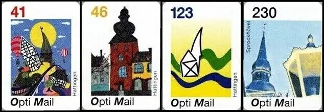 Opti Mail: MiNr. 6 - 9, "Regionale Malerei (II)", Satz, postfrisch