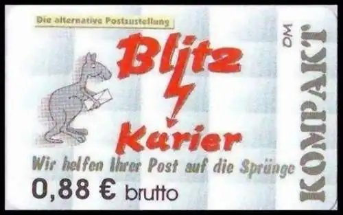 Blitz-Kurier: MiNr. 26, "4. Ausgabe", Wert zu 0,88 EUR, postfrisch