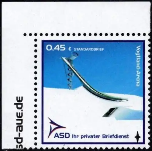 ASD: MiNr. 24, 27.04.2006, "Vogtland-Arena", Satz, Eckrandstück, postfrisch