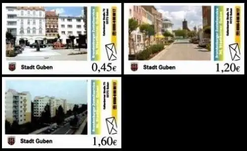 ZSBB: Nr. 1 - 3, "ZSBB Guben 1. Ausgabe", Satz, postfrisch