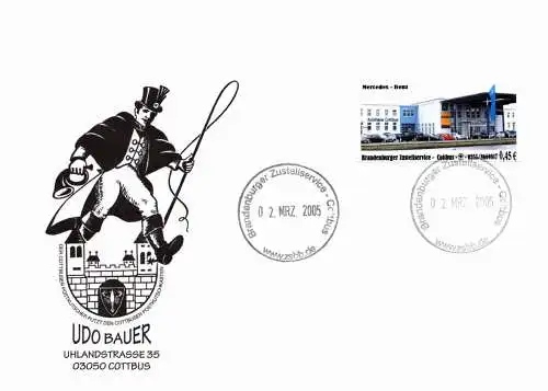 ZSBB: Nr. 4, 00.00.2004, "ZSBB Cottbus", Ganzstück (Umschlag), Tagesstempel