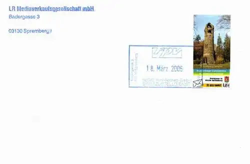 ZSBB: Nr. 2, "ZSBB Spremberg", Ganzstück, Tagesstempel RPV