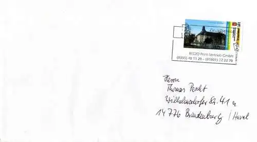 ZSBB: Nr. 4, "ZSBB Spremberg", Ganzstück, Tagesstempel