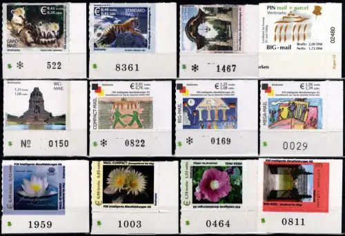 PIN AG: LOT mit Bogenecken und Bogennummern, postfrisch