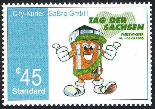 City-Kurier SaBra: MiNr. 6, „Tag der Sachsen“, Satz, postfrisch
