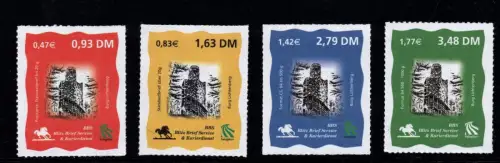 BBS: MiNr. 1 - 4, "Burg Lichtenberg", Satz, postfrisch