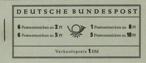 BRD: MH MiNr. 3, "Heuss", postfrisch
