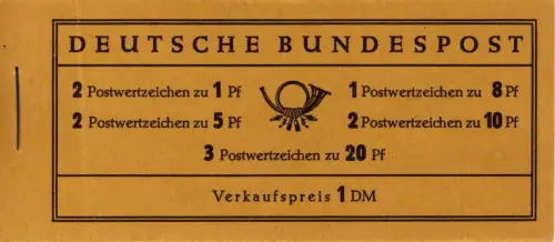 BRD: MH MiNr. 4 X u, "Heuss", postfrisch