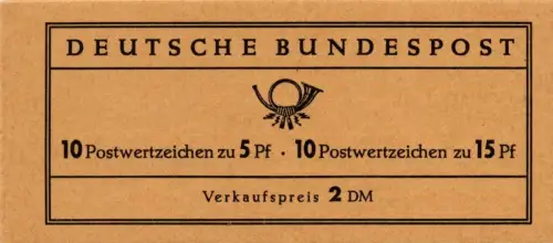BRD: MH MiNr. 10 u (2), 06.07.1965, "Albertus / Tegel", postfrisch