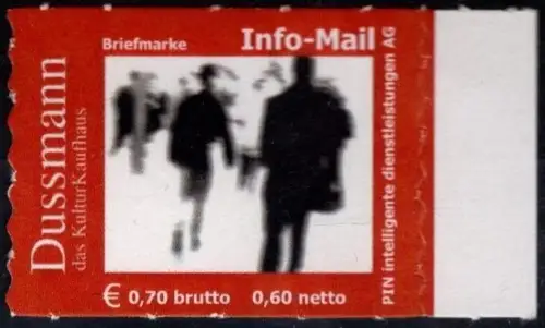 PIN AG: MiNr. 61 I, "Dussmann, das Kulturkaufhaus", Satz, postfrisch