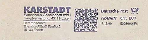 Freistempel 1D050001F8 Essen - KARSTADT (#211)