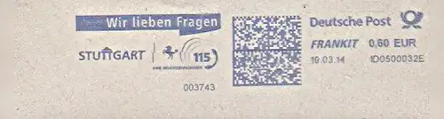 Freistempel 1D0500032E Stuttgart - Wir lieben Fragen (#2)