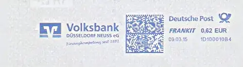 Freistempel 1D100010B4 Neuss - Volksbank (#164)