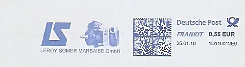 Freistempel 1D110012E9 Frankfurt am Main - LS Leroy Somer Marbaise GmbH (Abb. Elektromotoren) (#268)
