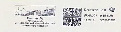 Freistempel 3D0300069D Magdeburg - Daimler AG (Abb. Daimler Firmengelände) (#182)