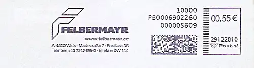 Freistempel Österreich PB0006902260 Wels - Felbermayr (#283)	
