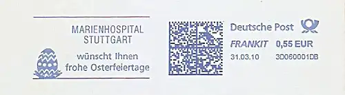 Freistempel 3D060001DB Stuttgart - Marienhospital (Abb. Osterei) (#384)
